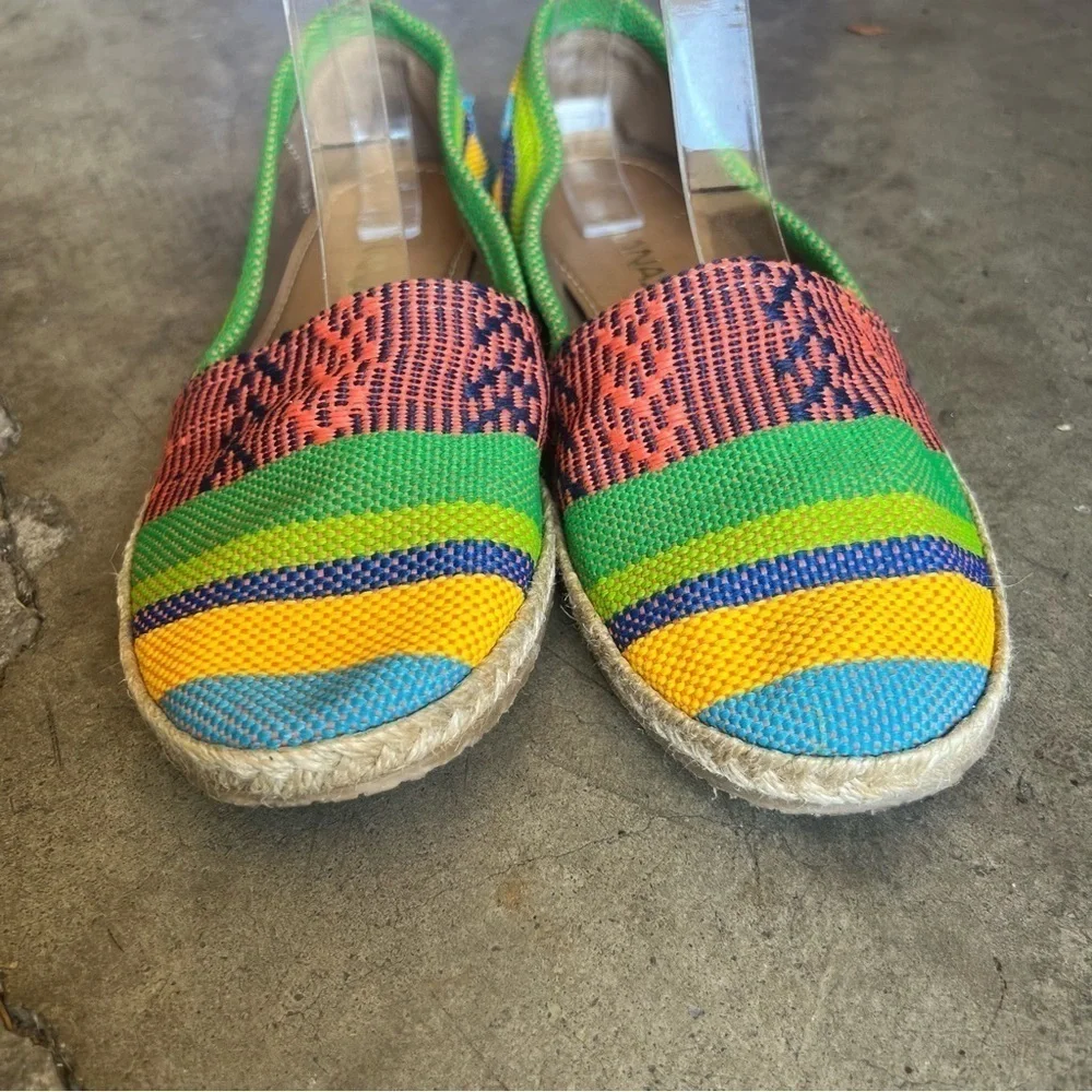 Kanaas woven Ikat espadrille flats 40